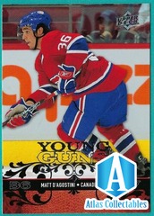 2008-09 Upper Deck Young Guns #225 Matt D'Agostini RC